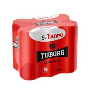 TUBORG ΣΟΔΑ 6Χ330ML(5+1) KOYTI